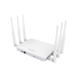 ECB1750 Punto de Acceso y Repetidor para Interior ENGENIUS ac (3x3) de Largo alcance, 800mW de potencia, Doble Banda Simultanea 1300 Mbps en 5 GHz y 450 Mbps en 2.4 GHz, 6 Antenas desmontables de 5 dBi, Soporta PoE 802.3at