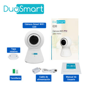 E20 CÁMARA SMART WIFI PT INTERIOR CON MOVIMIENTO FULL HD