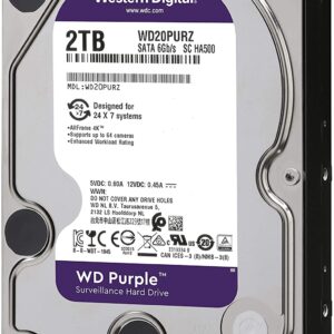 HDWD20PURZ Disco Duro PURPLE de 2TB para videovigilancia