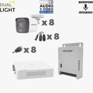 KH1080P8BFH KIT TurboHD 2MP 8 Canales C/audio por coaxitron